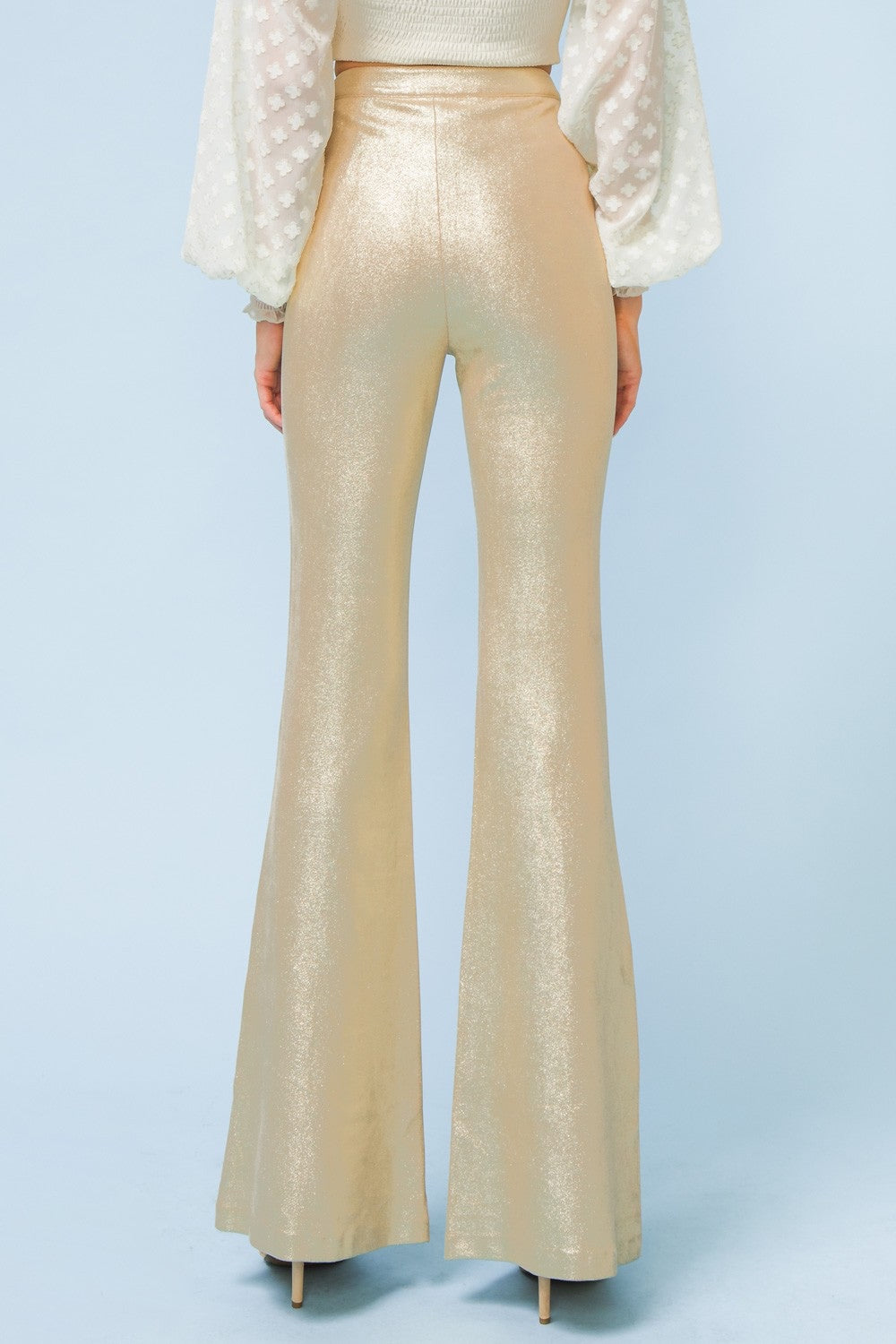 Gold Faux Leather Pants