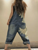 Load image into Gallery viewer, Luxury Denim Bleached Overall Jumpsuit
