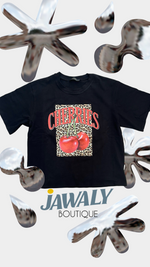 Load image into Gallery viewer, Square Animal Cherry Print Oversize Tee
