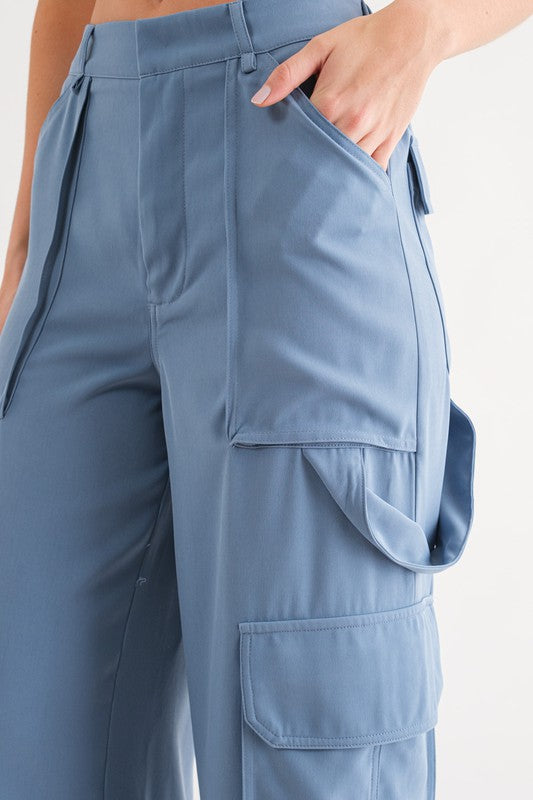 Blue Cargo Pants