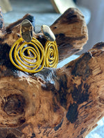 Load image into Gallery viewer, Swirl Round Drop Earrings
