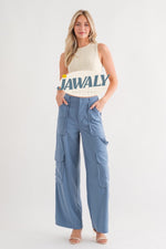 Load image into Gallery viewer, Blue Cargo Pants
