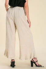 Load image into Gallery viewer, Linen Pants with Elastic Waist
