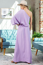 Load image into Gallery viewer, One Shoulder Look Maxi Dress
