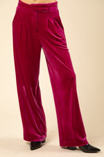 Load image into Gallery viewer, High Waist Velvet Pants
