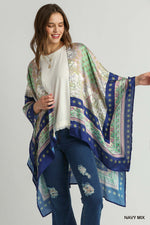 Load image into Gallery viewer, Mixed Print Open Front Kimono
