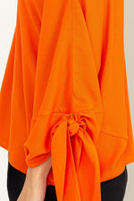 Load image into Gallery viewer, Orange Loose Fit Blouse
