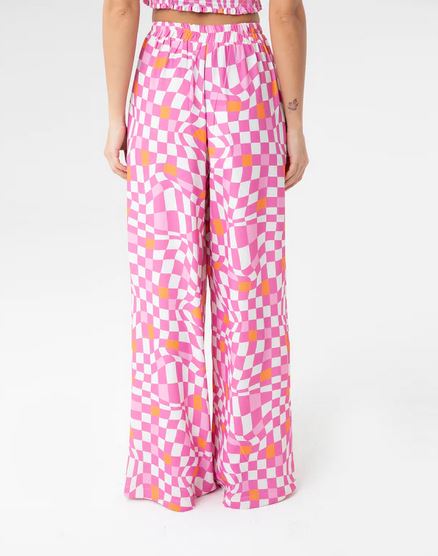 Multi Pink Wide Leg Pants