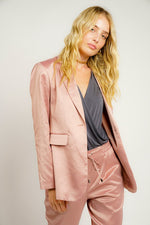 Load image into Gallery viewer, Two Piece Satin Suit Set
