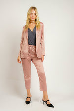 Load image into Gallery viewer, Two Piece Satin Suit Set
