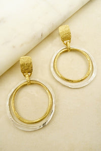 Two tone earrings