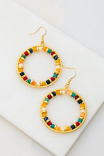 Load image into Gallery viewer, Textured hoop earrings
