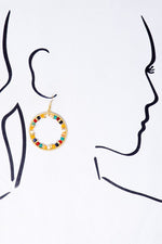 Load image into Gallery viewer, Textured hoop earrings
