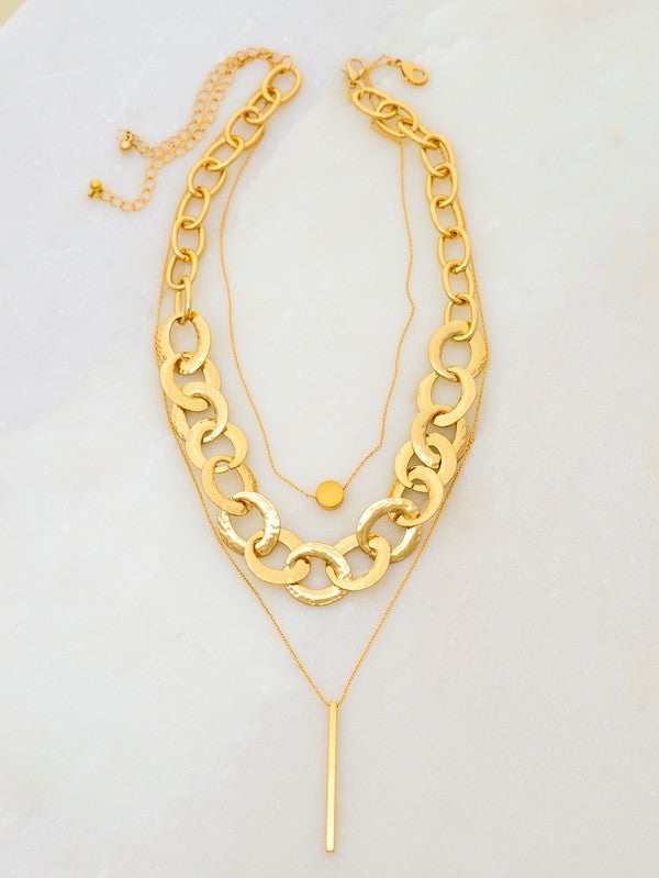 Layer Chain Necklace set