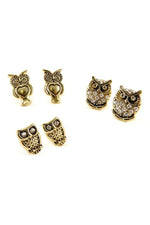 Load image into Gallery viewer, Owl Earring Set
