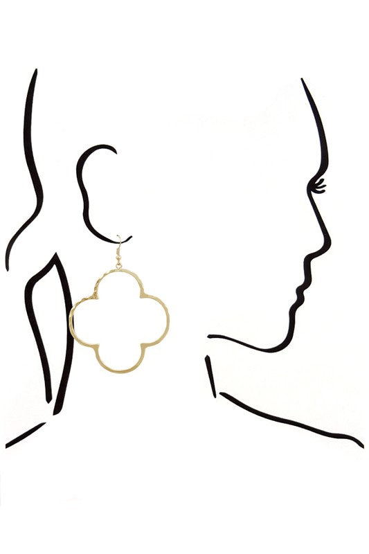 Clover Shaped Hoop Earring