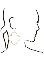 Load image into Gallery viewer, Clover Shaped Hoop Earring
