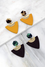 Load image into Gallery viewer, Hexagon Drop Earrings
