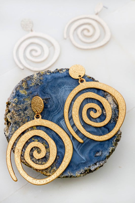 Swirl Drop Earrings