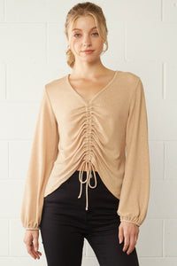 Shimmery Long Sleeve Top