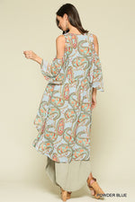 Load image into Gallery viewer, Cold Shoulder Duster Tunic
