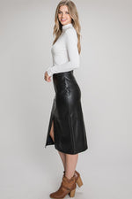 Load image into Gallery viewer, Faux Leather Skirt

