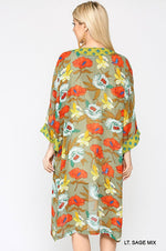 Load image into Gallery viewer, Floral Long Kimono
