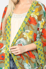 Load image into Gallery viewer, Floral Long Kimono
