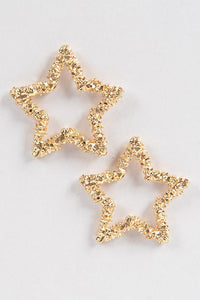 Glitter Star Earrings