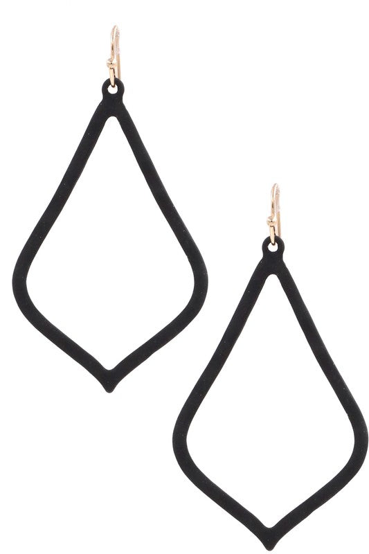 Matte teardrop earrings