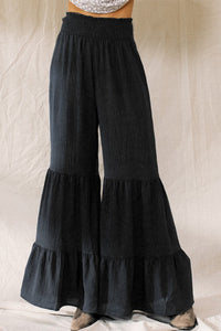 Tiered Ruffle Wide Pants