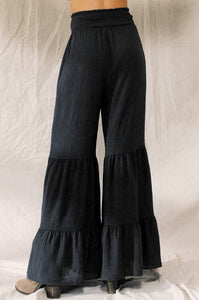 Tiered Ruffle Wide Pants