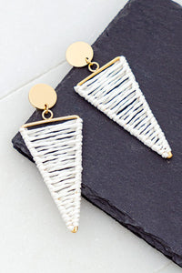 Raffia Straw Drop Earrings