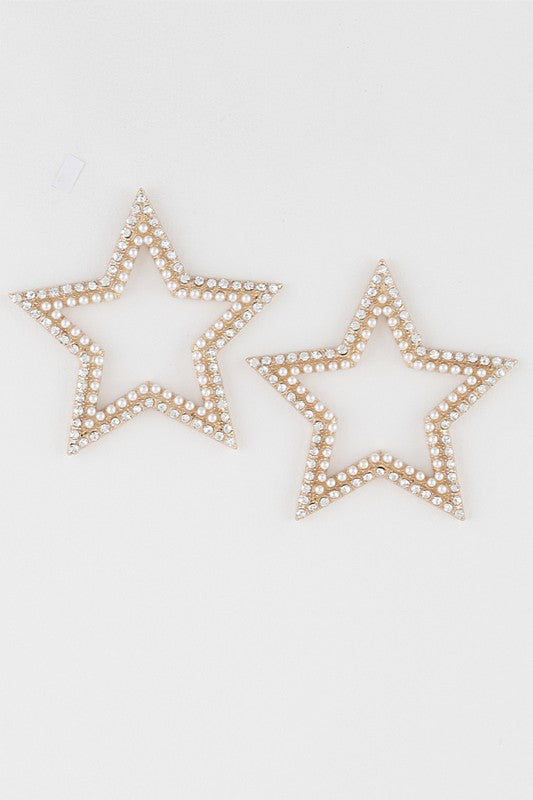 Rhinestone Star Earring