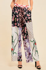 Load image into Gallery viewer, Patchwork Printed Jacket Dress &amp; Pants Set
