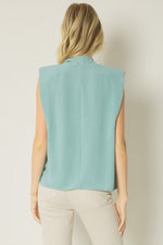 Load image into Gallery viewer, Aloe Cowl Neck Sleeveless Top
