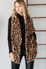 Load image into Gallery viewer, Leopard Vest Jacket
