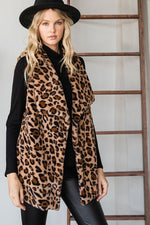 Load image into Gallery viewer, Leopard Vest Jacket
