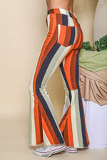 Load image into Gallery viewer, Striped Flare Bell Bottom Pants
