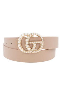 Multi Pearl Buckle Belt