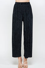 Load image into Gallery viewer, Solid Wide Leg Velvet Pants
