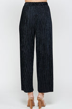 Load image into Gallery viewer, Solid Wide Leg Velvet Pants
