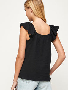 Ruffled Strap Top