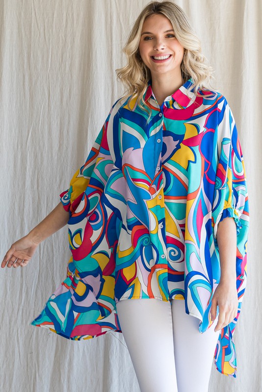 Multicolor Boxy Top