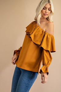 Off The Shoulder Ruffle Top