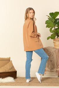 Oversized Sleeve Shirring Jacket