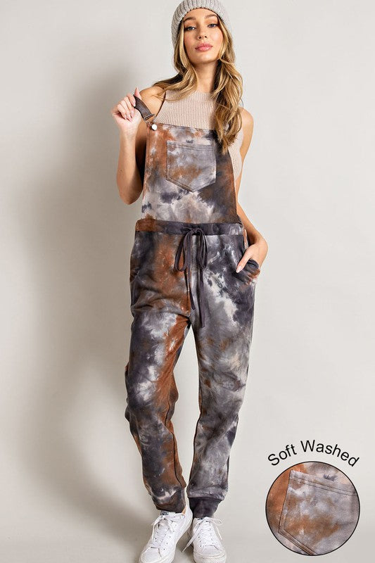 Washed Tie Dye Overall