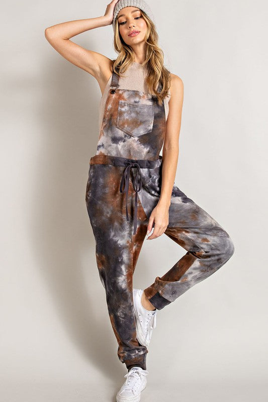 Washed Tie Dye Overall