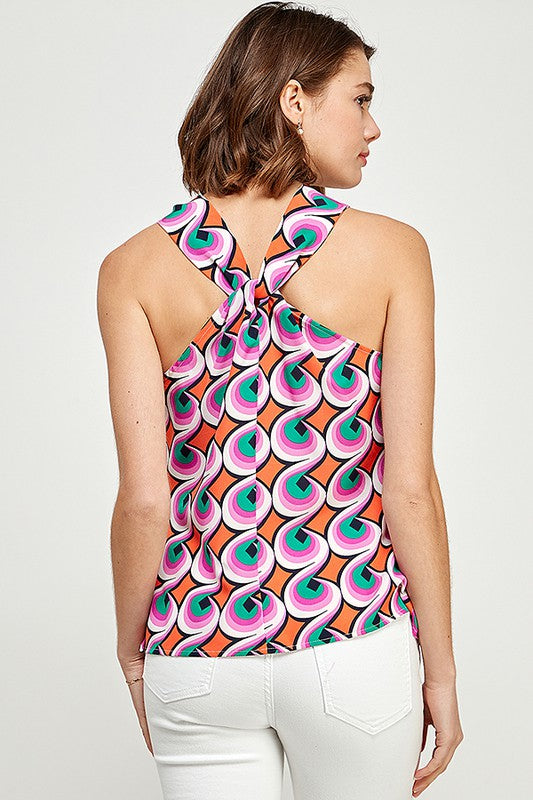 Printed Halter Top