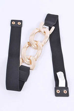 Load image into Gallery viewer, Plus Size Metal Hoop Stretch Belt
